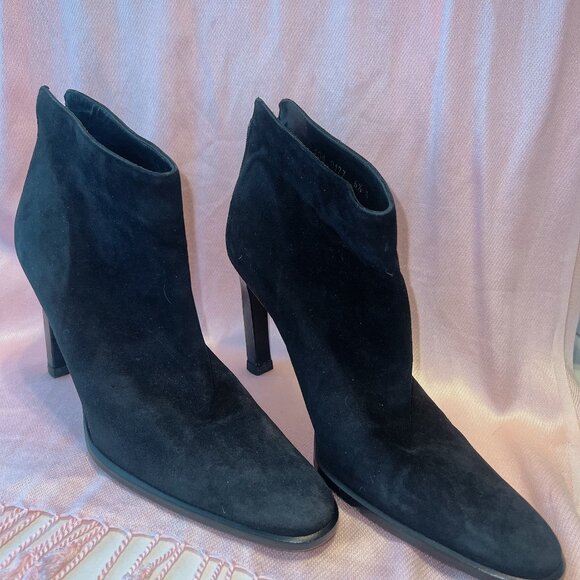 GUCCI BLACK SUEDE ANKLE BOOTS STILETTO SIZE US 6.5 - Picture 5 of 5